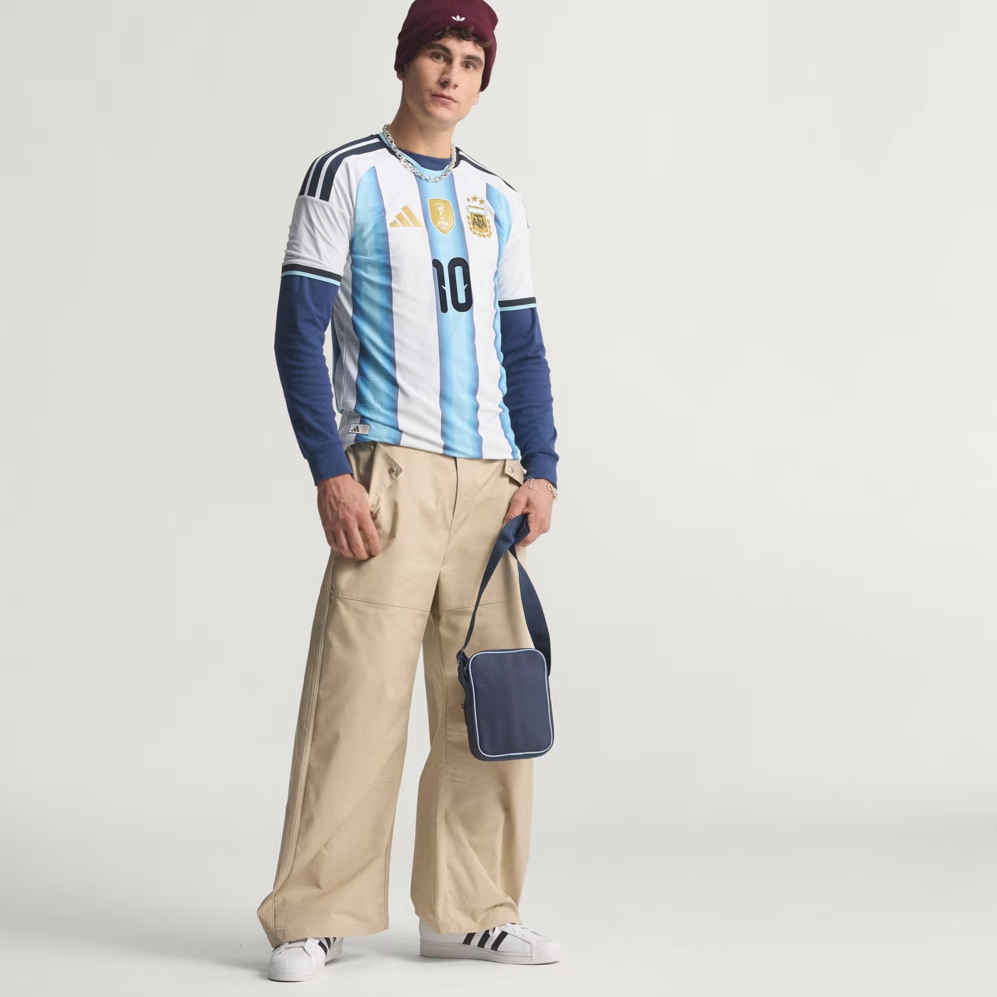 Adidas Argentina 26 Home Messi Authentic Jersey Player